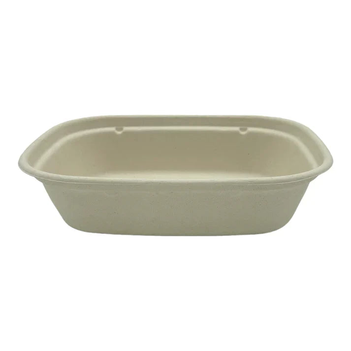 1100ml Rectangle Bagasse Container | FreshPack Solutions Ltd