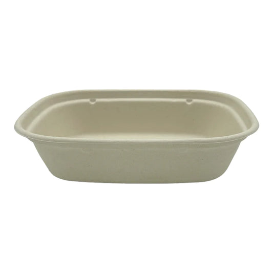 1100ml Rectangle Bagasse Container (Base)