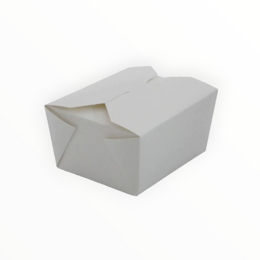 No1A White Biodegradable Leakproof Container