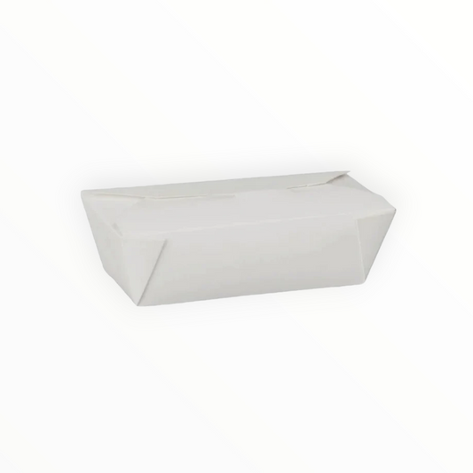 No6A White Biodegradable Leakproof Container