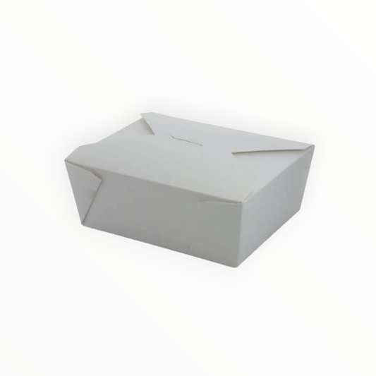 No8 White Biodegradable Leakproof Container