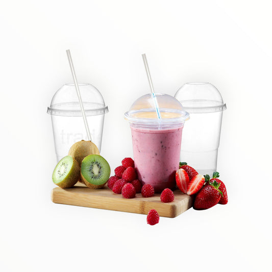 20oz Clear Plastic Smoothie Cups