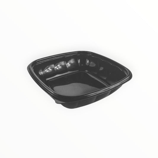 Somoplast [780] 500cc Square Black Microwavable Container Base