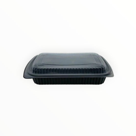 Somoplast [823] 1000cc Black Microwaveable Container (Base)