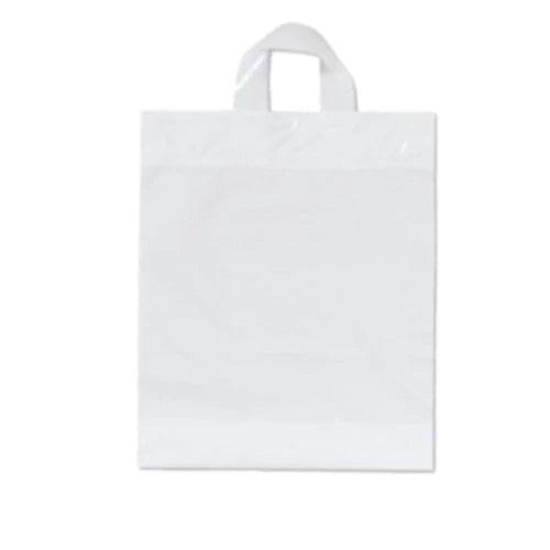 Large SOS White Plastic Bag